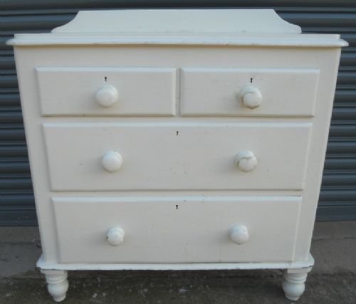 Victorian Painted Pine Small Chest of Drawers