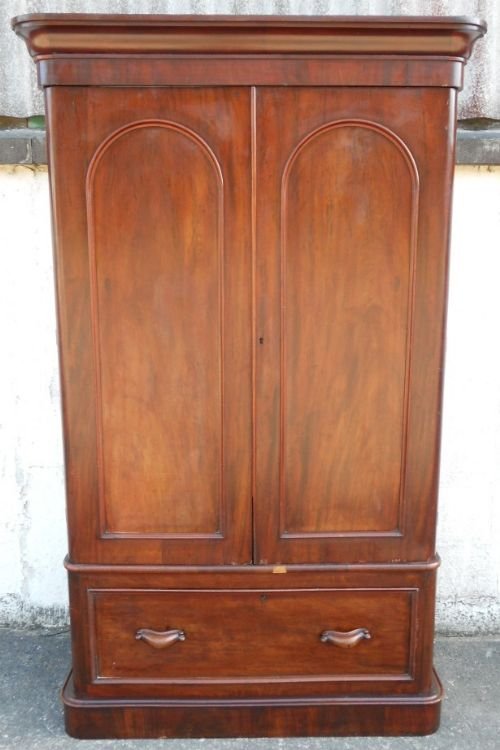 Victorian Mahogany Two Door Wardrobe