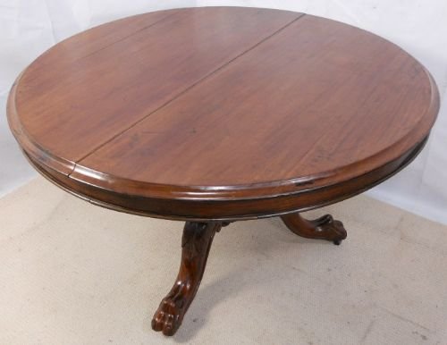 Victorian Mahogany Round Pedestal Breakfast Table