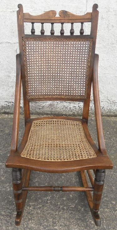 Edwardian Walnut Rocking Chair