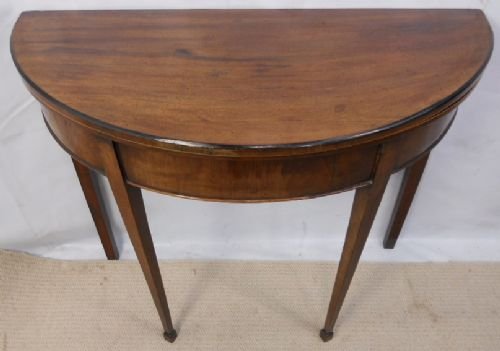 Georgian Mahogany Fold-over Card Table