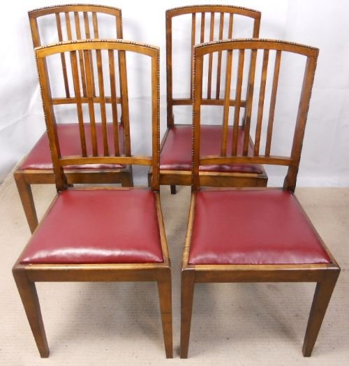 Set of Four Georgian Style Mahogany Dining Chairs