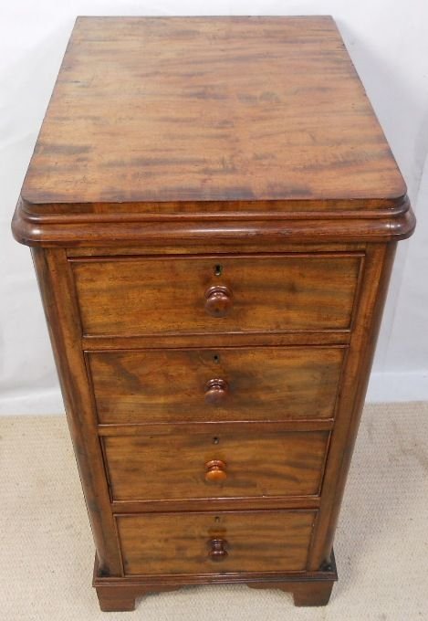 fig 1. Victorian Mahogany Narrow Chest of Drawers