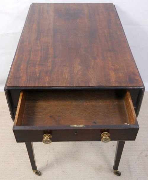 fig 1. Georgian Mahogany Dropleaf Pembroke Table