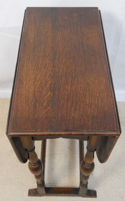 Oak Swivel Top Dropleaf Supper Table