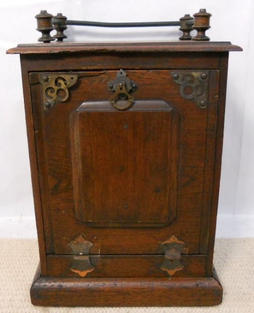 Edwardian Walnut Small Coalbox Purdonium
