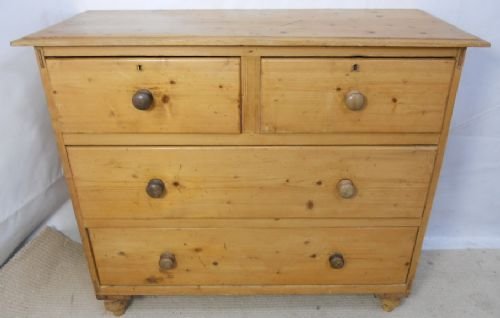 Victorian Stripped Pine Chest of Drawers