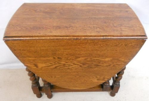 Oak Barley Twist Gateleg Dining Table