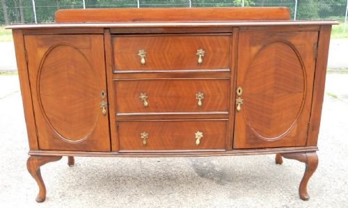 Queen Anne Style Mahogany Sideboard
