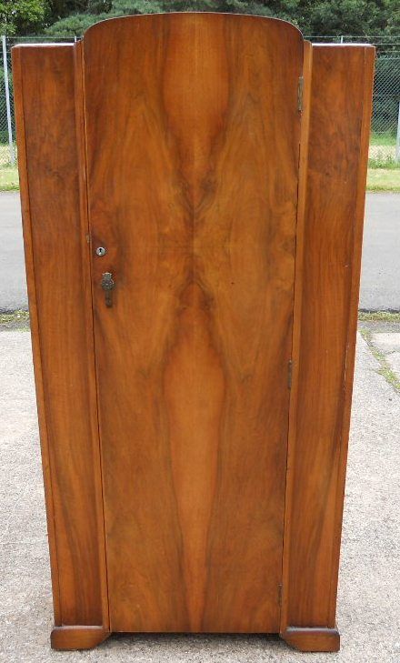 Deco Small Walnut Wardrobe