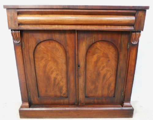 Victorian Small Mahogany Chiffonier Sideboard Base