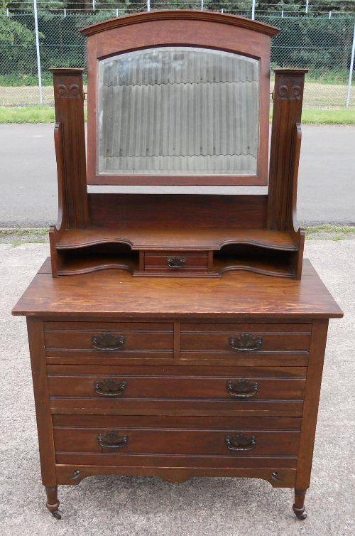 Edwardian Oak Dressing Chest