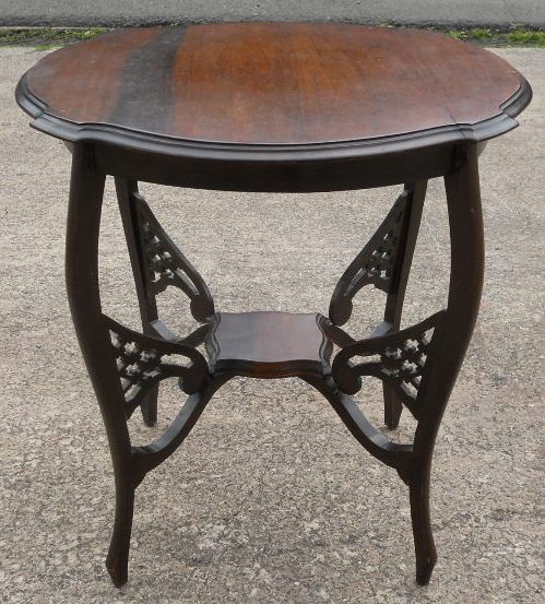 Edwardian Shaped Top Mahogany Occasional Table