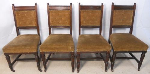 Set of Four Edwardian Mahogany Dining Chairs