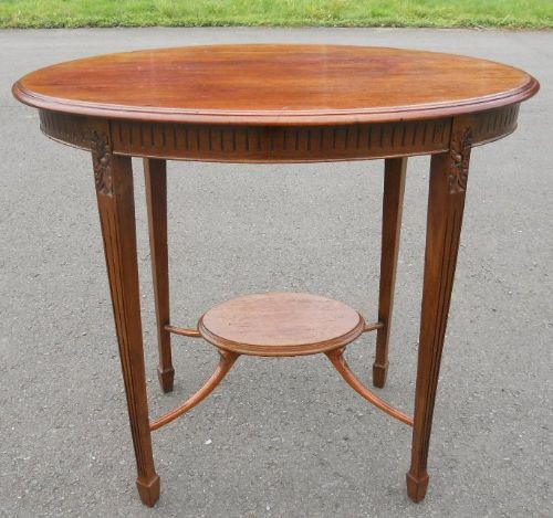 Edwardian Oval Mahogany Occasional Table