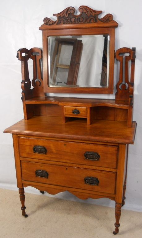 Edwardian Satin Walnut Dressing Chest