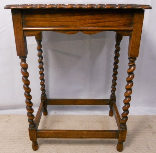 Barley Twist Oak Occasional Table
