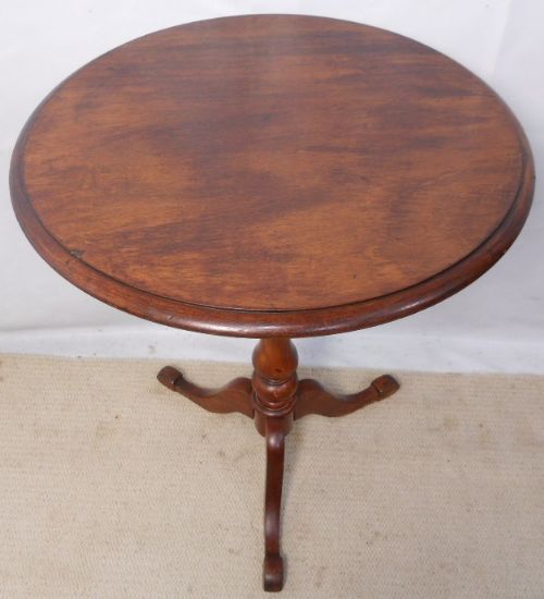 Victorian Round Tripod Pedestal Table