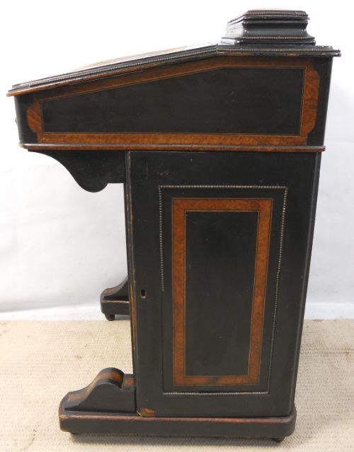 fig 1. Victorian Ebonized Davenport Writing Desk
