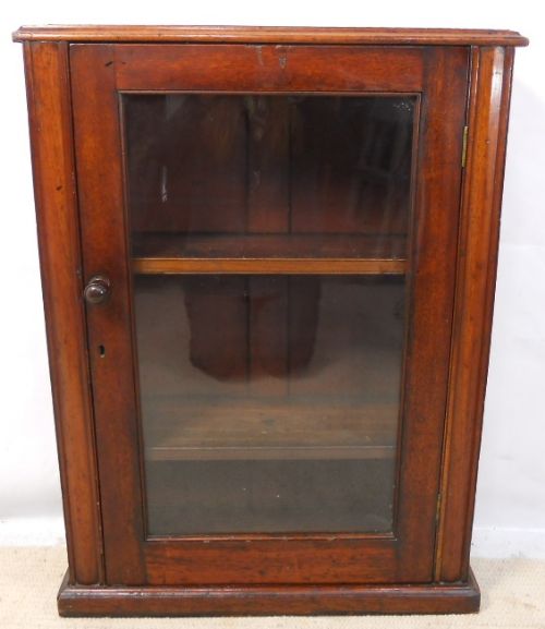 Victorian Small Mahogany Bookcase Cabinet