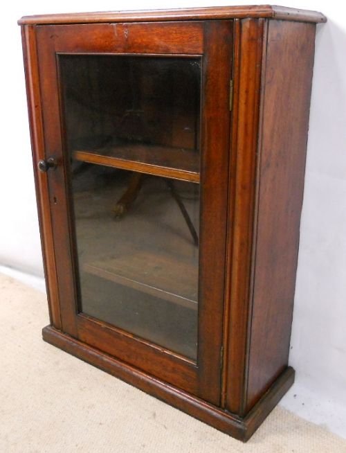 fig 1. Victorian Small Mahogany Bookcase Cabinet