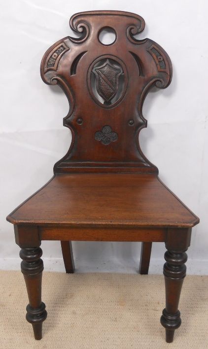 Victorian Mahogany Hall Chair