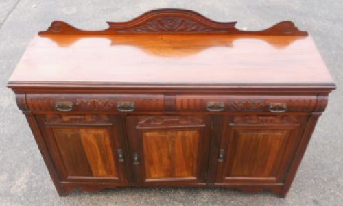 fig 1. Edwardian Carved Walnut Sideboard Base