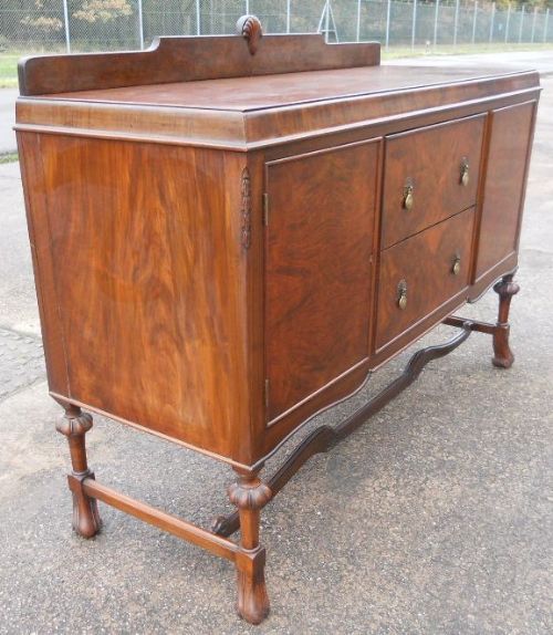 fig 1. Large Walnut Carolian Style Sideboard