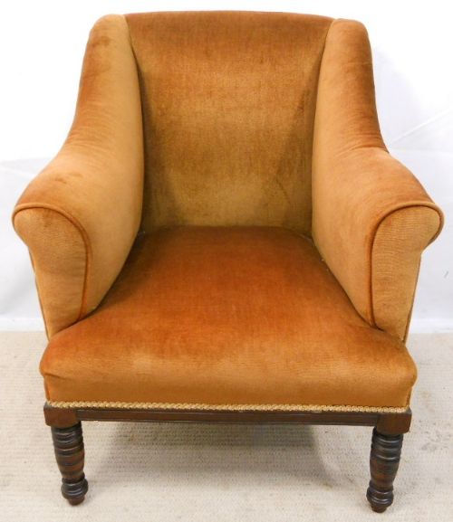 Edwardian Upholstered Tub Armchair