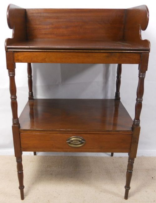 Georgian Mahogany Washstand Side Table