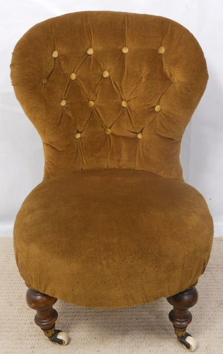Victorian Small Upholstered Nursing Chair
