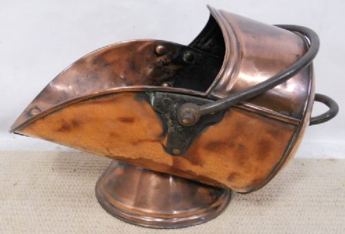 Late Victorian Copper Coal Scuttle