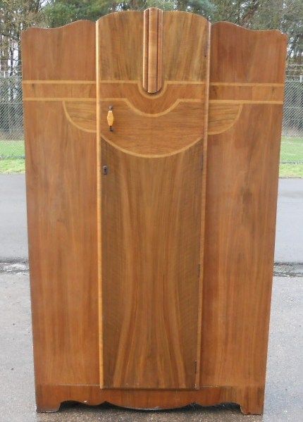 Deco Walnut Hanging Wardrobe