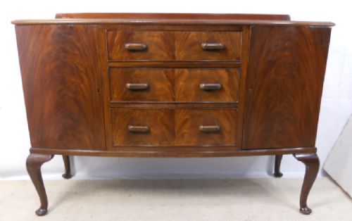 Queen Anne Style Mahogany Sideboard