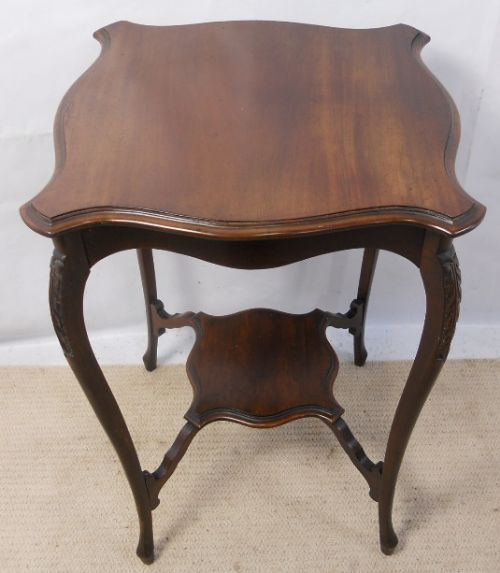 Edwardian Mahogany Shaped Top Occasional Centre Table