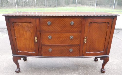 Queen Anne Style Mahogany Sideboard Base