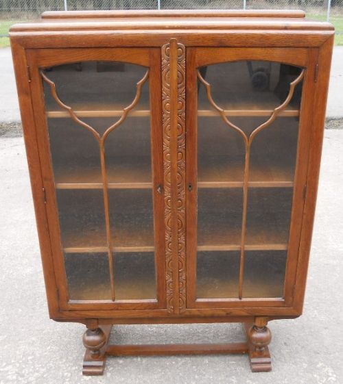 Oak Bookcase Cabinet