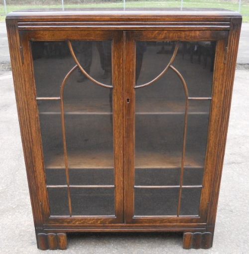 Oak Bookcase Cabinet