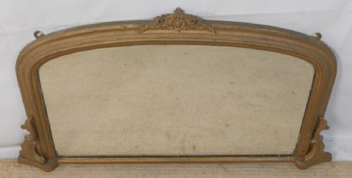 Gilt Framed Victorian Overmantle Mirror