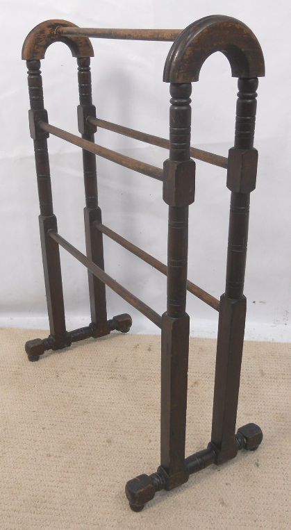 Victorian Beech Standing Towel Rail
