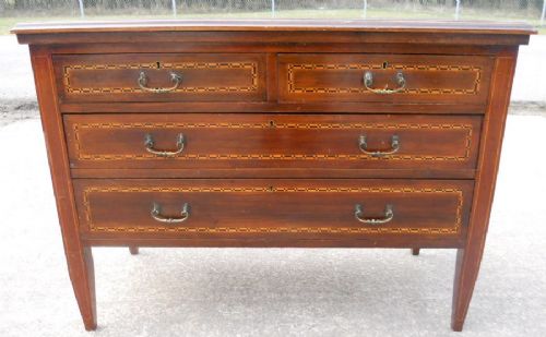 Edwardian Inlaid Mahogany Chest of Drawers