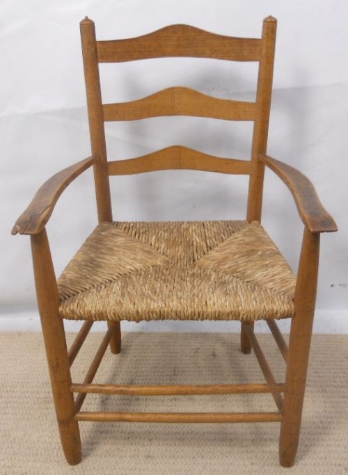 Childs Beech Ladderback Carver Armchair