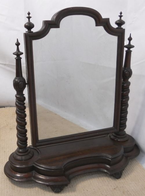 Victorian Mahogany Adjustable Toilet Mirror