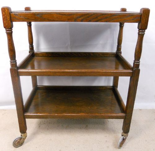 Oak Three Tier Tea Trolley