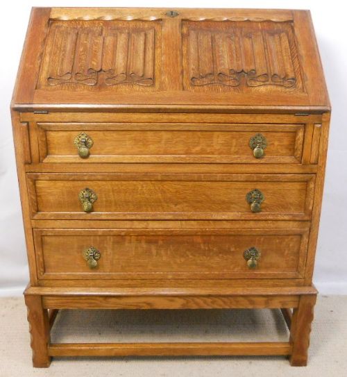 Quality Light Oak Writing Bureau