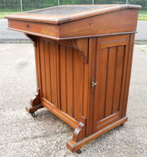 Edwardian Walnut Davenport Desk