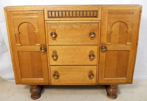 Deco Light Oak Sideboard Base