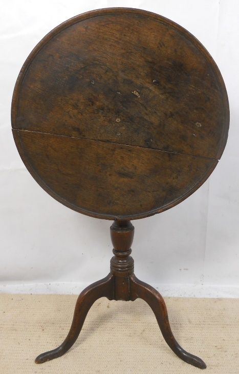 Georgian Oak Dish Top Tripod Table