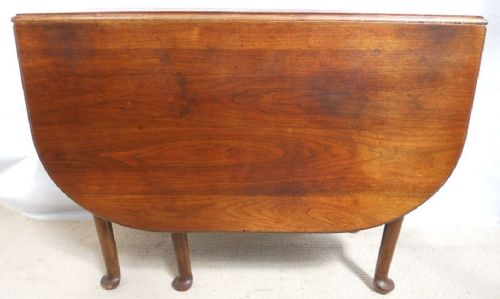 Georgian Style Mahogany Pad Foot Dropleaf Dining Table