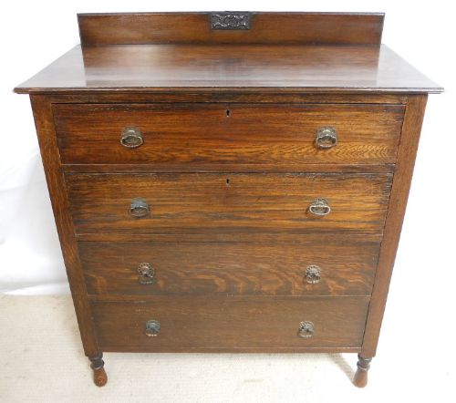 Edwardian Oak Chest of Drawers